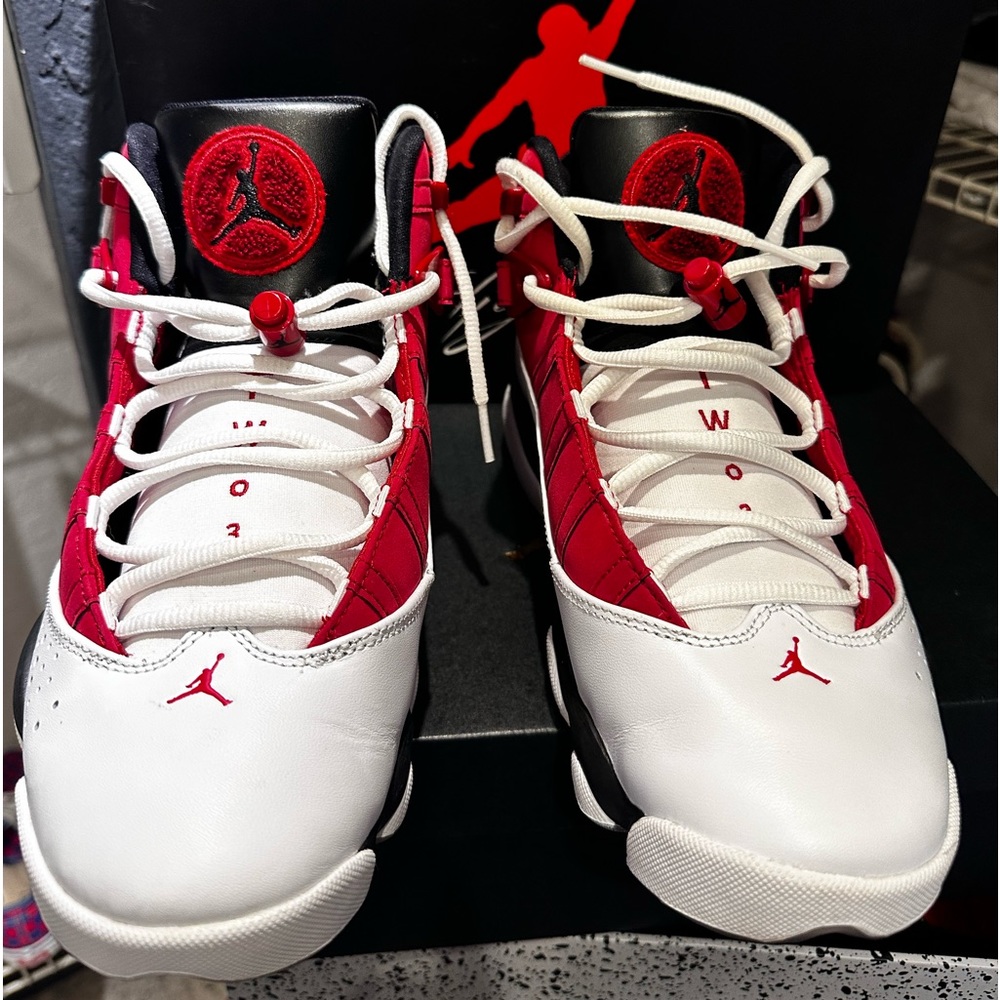 Jordan 6rings “White Carmine “